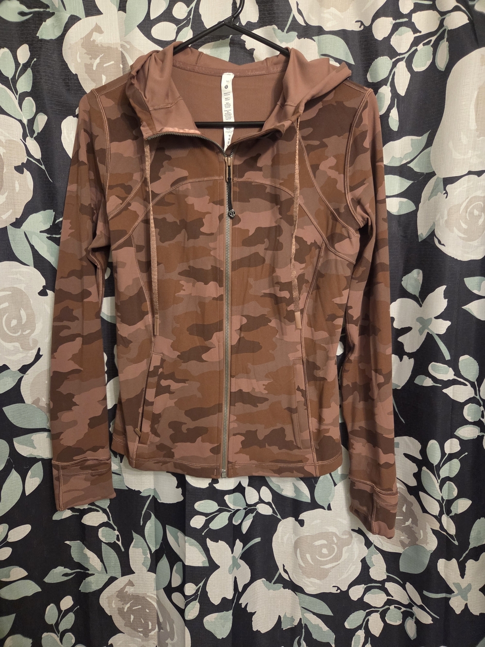 Lululemon Hooded Define Jacket In Heritage 365 Camo Roasted Brown